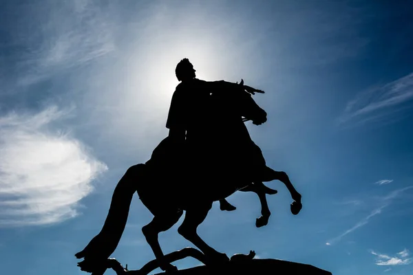 O Cavaleiro de Bronze, São Petersburgo — Fotografia de Stock