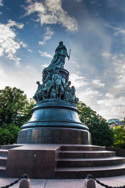 Monument to Catherine the Great, Sankt Petersburg, Federacja Rosyjska — Zdjęcie stockowe