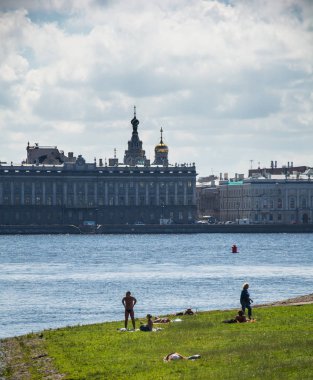 Peter ve Paul fortress, St. Petersburg, Russi çevre vahşi beach