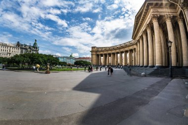 Kazan Katedrali görkemli sütunlu balıkgözü fotoğrafı