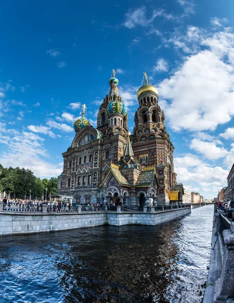 Church of the Saviour on Spilled Blood , Griboedova Canal, Saint — Stock Photo, Image