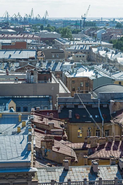 The old municipal district , view from above. — Stock Photo, Image