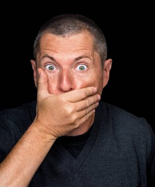 tuhaf duygular ile erkek portre 