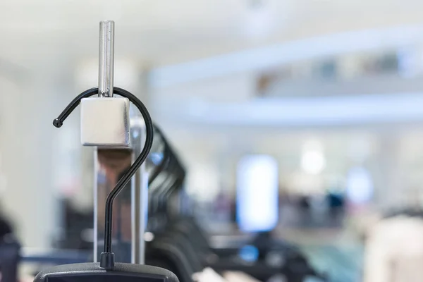 Different clothes on hangers close up — Stock Photo, Image