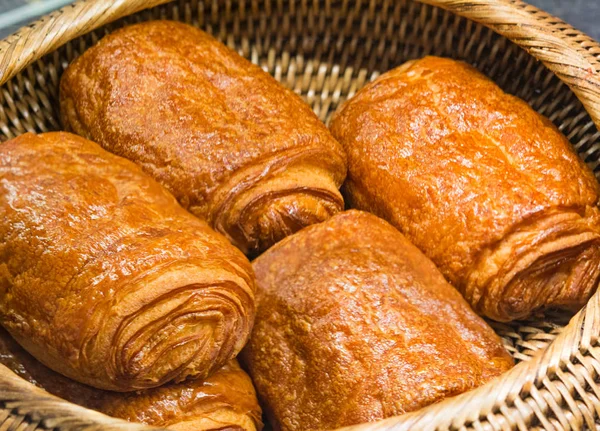 Freshly made breads croissant — Stock Photo, Image