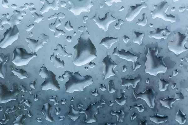 Vanndråper på glass – stockfoto