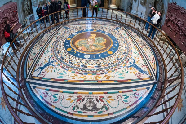 Oryginalna bizantyjska mozaika w Muzeum Pio Clementine w Va — Zdjęcie stockowe