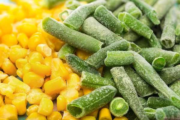 Beans frozen asparagus and corn — Stock Photo, Image