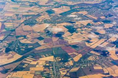 çiftlik manzara yukarıdan