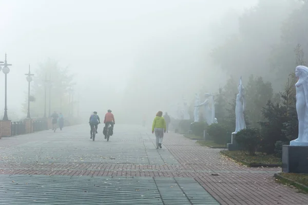 Fog in Kiev — Stock Photo, Image