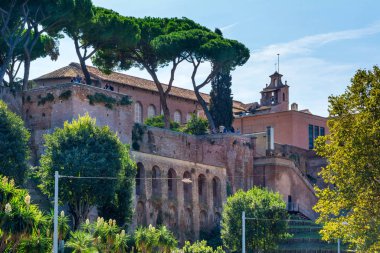 Rome, Italy - Oct 03, 2018: view of Basilica di Santa Sabina all'Aventino in Rome