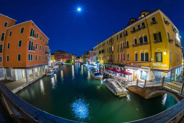 Venecia Italia Mayo 2019 Mágica Vista Venecia Noche Luna Llena — Foto de Stock