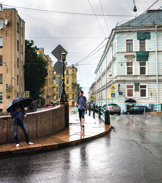 Petersburg Russia July 2016 Rainy Day Petersburg Russia — Stock Photo, Image