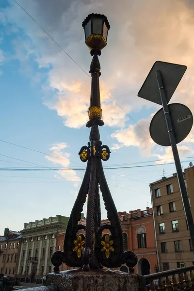 Petersburg Russia July 2016 Old Street Lantern — Stock Photo, Image