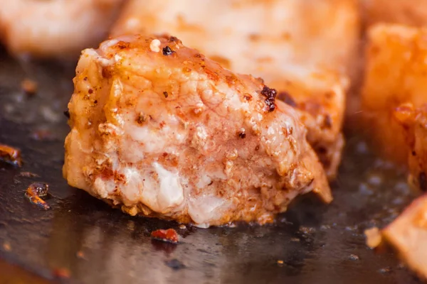 Meat Cooked Cauldron — Stock Photo, Image