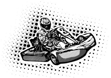 Kart Racer illüstrasyon git