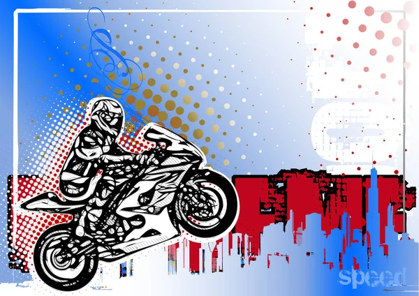 Moto Gp affisch bakgrund — Stock vektor