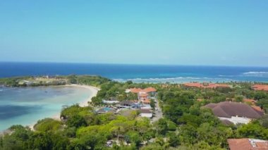 Bali. Havadan görünümü. Okyanus ve beach çevresinde
