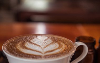 Kahve güzel Latte ile sanat