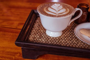 Kahve güzel Latte ile sanat