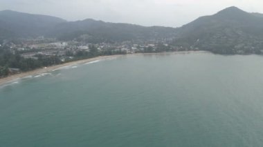 Surin Plajı ve deniz hava drone uçuş görüntüleri