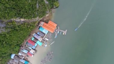 Hava manzaralı Tayland, Koh Panyee Köyü