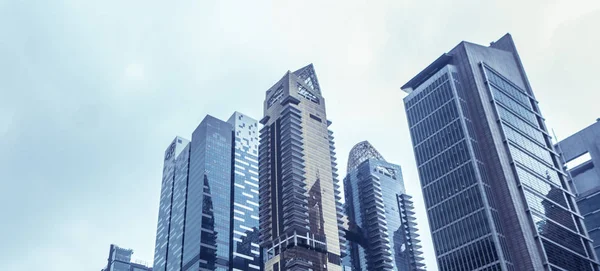 Modern skyscrapers and sky — Stock Photo, Image