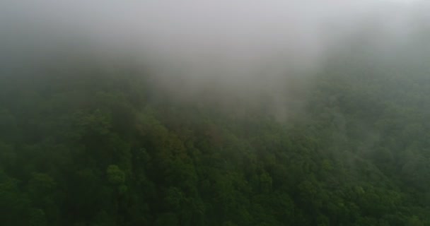 Létání nad vysokými horami v krásné mraky — Stock video