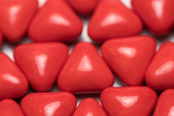 Piros háromszög tabletták — Stock Fotó