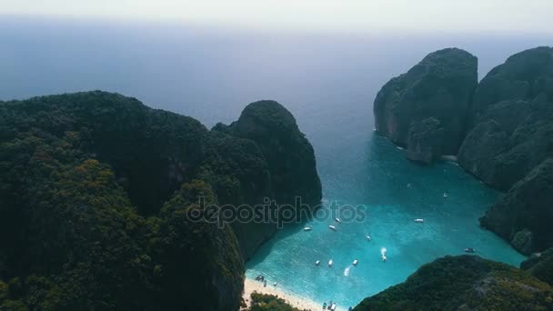 Flygfoto av tropiskt paradis — Stockvideo