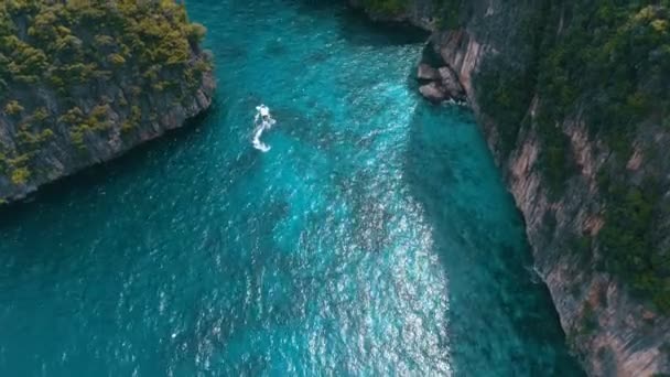 Vista aérea del paraíso tropical — Vídeos de Stock