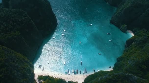 Vista aérea del paraíso tropical — Vídeos de Stock