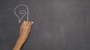 Siyah Kara tahta Tay mektup yazma el