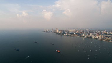 Havadan görünümü, Pattaya city, Chonburi Pattaya manzarası