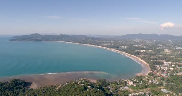 Vue aérienne de l'île tropicale — Video