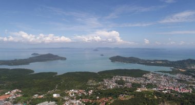 Hava dron görünümü maymun Hill Phuket, Tayland