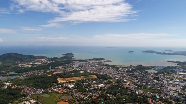 Hava dron görünümü maymun Hill Phuket, Tayland