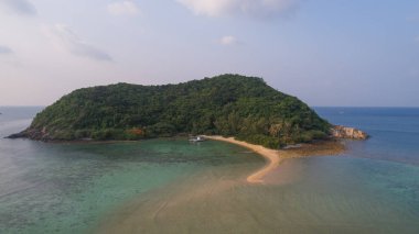 Havadan uçak adası Koh anne, koh Samui, Tayland yolundan üzerinde görünümü