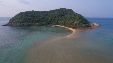 Havadan uçak adası Koh anne, koh Samui, Tayland yolundan üzerinde görünümü