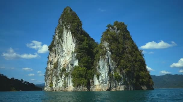 Boat Trip Khao Sok National Park Thailand — Stock Video