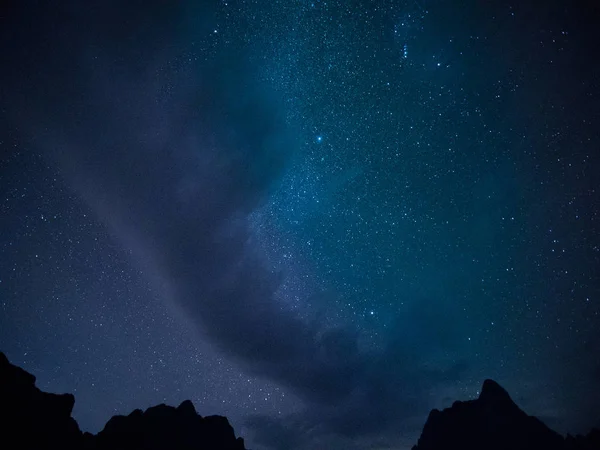 Estrellas Cielo Nocturno Fondo —  Fotos de Stock