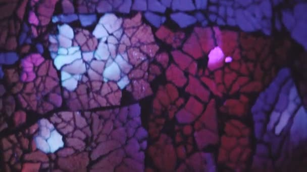 Kırık Cam Dekor Arka Plan Kolaj Güzel Kolaj Closeup Kırık — Stok video