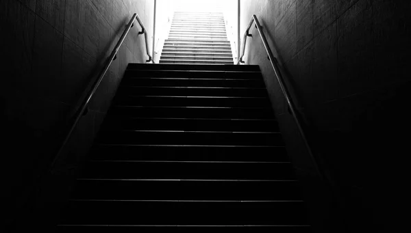 Subindo Escadas Saindo Metrô — Fotografia de Stock