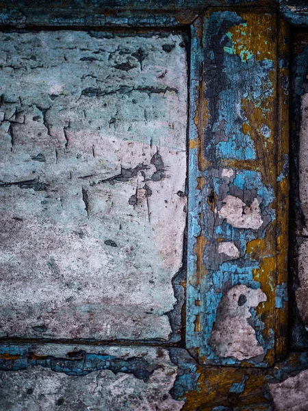 Eski Boyalı Rustik Ahşap Arka Plan Yıpranmış — Stok fotoğraf