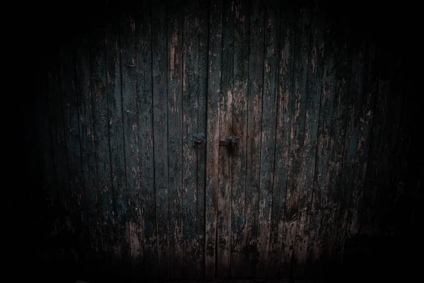 Oude Houten Poort Met Vervaagde Verf — Stockfoto