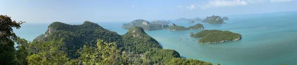 Hermosa Vista Del Parque Nacional Marino Ang Thong Tailandia Durante — Foto de Stock