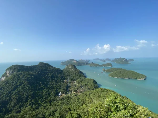 Vacker Utsikt Över Ang Thong National Marine Park Thailand Solig — Stockfoto