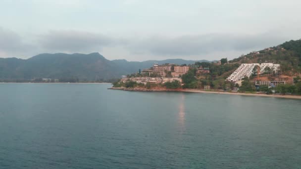 Vue Aérienne Par Drone Région Tropicale Kamala Beach Mer Andaman — Video