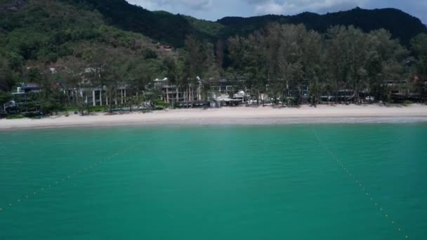 Kamala Beach Phuket Prázdná Tyrkysová Voda — Stock video