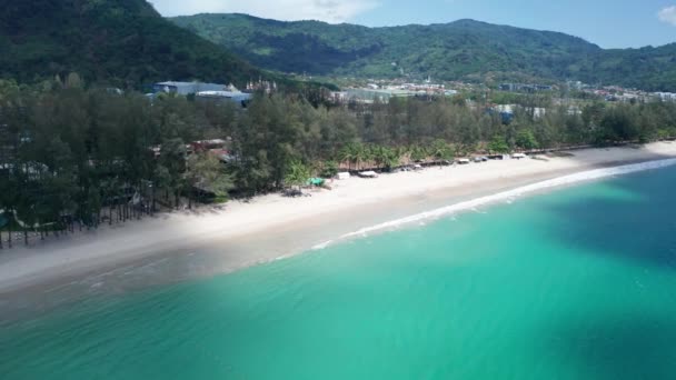 Playa Paradisíaca Con Aguas Turquesas — Vídeo de stock